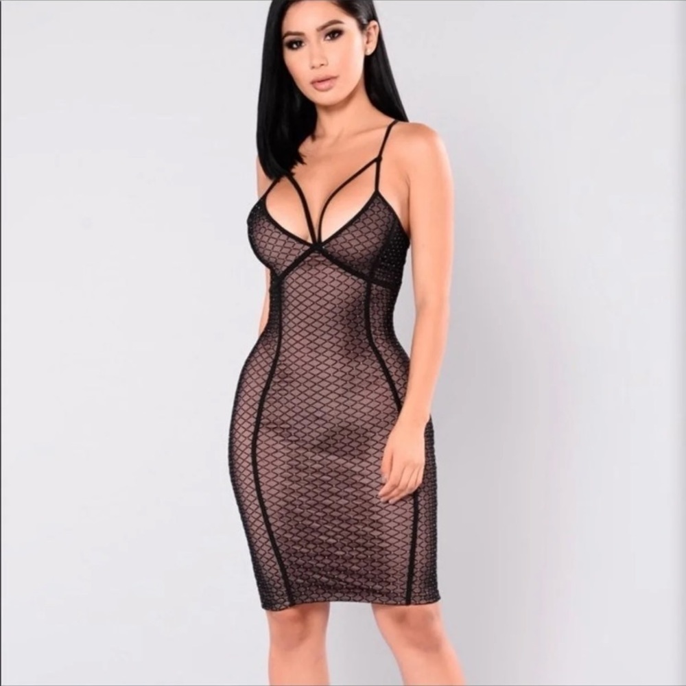 Black Mesh Fashion Nova Dress